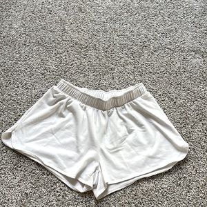 Soft white shorts
